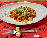 サバとトマトのパスタ(オレキエッテ)作り方7写真
