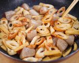 ちくわと蒟蒻とたけのこの♪うま辛きんぴら作り方4写真