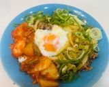 10分以内で作る挽き肉入り旨辛混ぜうどん作り方4写真