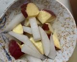 お一人様梅クリーム味根菜たっぷり野菜炒作り方5写真