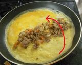 昭和の食堂風・挽き肉オムレツ作り方4写真