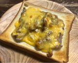 国産豚切り落としの胡椒焼きチーズトースト作り方4写真