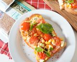 夏野菜ごまチーズトースト作り方6写真