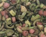 ゴーヤとブロッコリーの茎のチャンプルー作り方4写真