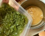 めかぶ酢味噌で食べるアジな🤣サラダ🥗作り方2写真