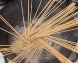 ツナとほうれん草のワンパンクリームパスタ作り方4写真