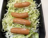 キャベツ千切りとシャウエッセンサンド作り方1写真