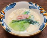 ベーコンと木綿豆腐とチンゲン菜の豆乳煮作り方8写真