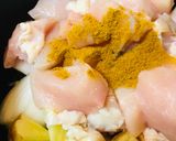 おから＆もやしのチーズチキンカレー作り方1写真