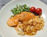 鮭と野菜のケチャップ甘酢焼き作り方6写真