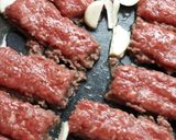 絶品！合い挽きひき肉で☆ミニステーキ作り方3写真