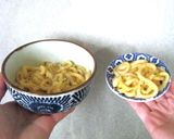 釜玉うどんと小麦粉で作った麺で釜玉うどん作り方3写真