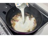そら豆とベーコンのクリームパスタ★動画★作り方19写真