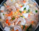 簡単ランチ！爽やかクラムチャウダーうどん作り方3写真
