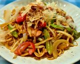もっちり♡焼きそば天かす入り⭐︎コツあります⭐︎作り方9写真