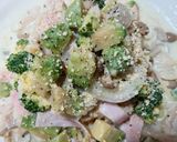 レンジで簡単！♬アボガド&ブロッコリーのパスタ♬作り方5写真