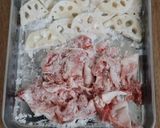【豚肉とれんこんの甘酢だれ】シャキッと♪作り方1写真