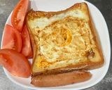 卵焼きパンでつくる卵トースト作り方5写真