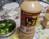 きゅうりと竹輪とトマトで、マヨ胡麻和え作り方1写真