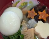彩り鮮やかなお雑煮♪鰹菜入りです。作り方4写真
