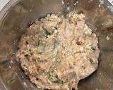 低脂質♡大葉と豆腐のチキン味噌バーグ作り方1写真