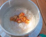かに缶とニンニク炊き込みご飯作り方1写真
