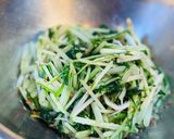 水菜の梅おかかナムル作り方3写真