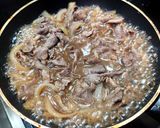 超簡単！お肉たっぷりつゆだく牛丼！！作り方5写真