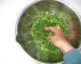 春菊チャーハン♪簡単レシピ玄米チャーハン作り方3写真