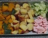かぼちゃとさつま芋のサラダ作り方1写真