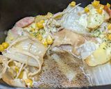 白菜、じゃがいも、チキンのココット焼き作り方3写真