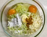 カレー風味のキャベ玉焼き作り方4写真