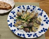 アサリと春菊のパスタ作り方6写真