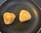 おかかニンニク醤油焼きおにぎり作り方3写真