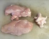 鶏ムネ大葉梅チーズの春巻き🐔🧀🟫作り方1写真