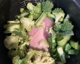 炊飯器偉い7 鶏胸肉ブロッコリしめじ煮作り方3写真