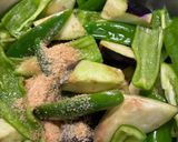 なすとピーマンのなべしぎ（味噌炒め）作り方2写真