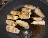 長葱の豚肉巻き作り方4写真