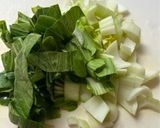 豚肉とチンゲン菜炒めのどんぶり作り方2写真