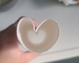 ペーパー芯で切らないハートたまごやき作り方1写真