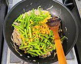 超簡単！エノキとアスパラの炒めマヨ和え作り方4写真
