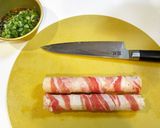ねぎの豚肉巻き（ピリ辛だれ）作り方3写真