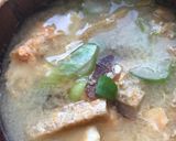 削り節味噌汁●きざみ揚げ＆玉子とじ作り方2写真