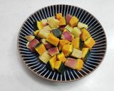 カボチャとサツマイモのごまドレサラダ作り方4写真