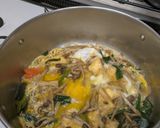 牛蒡人参等の入ったたっぷり野菜の卵丼ぶり作り方3写真