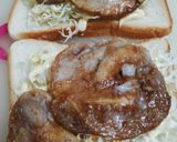 豚肉しょうが焼きトースト作り方2写真