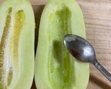 涼しい　うり(白ウリ)とハムのさっぱりサラダ作り方2写真