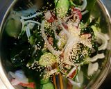 タコとキュウリとワカメのリンゴ酢の酢の物作り方4写真