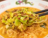 ひき肉とキャベツの辛ラーメン作り方10写真