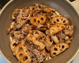 豚こま蓮根の焼肉のタレ炒め作り方3写真